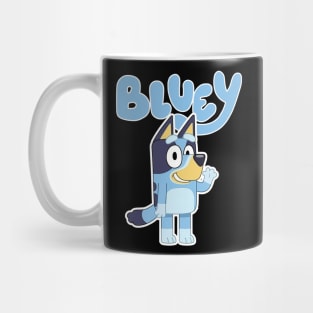 blue dog Mug